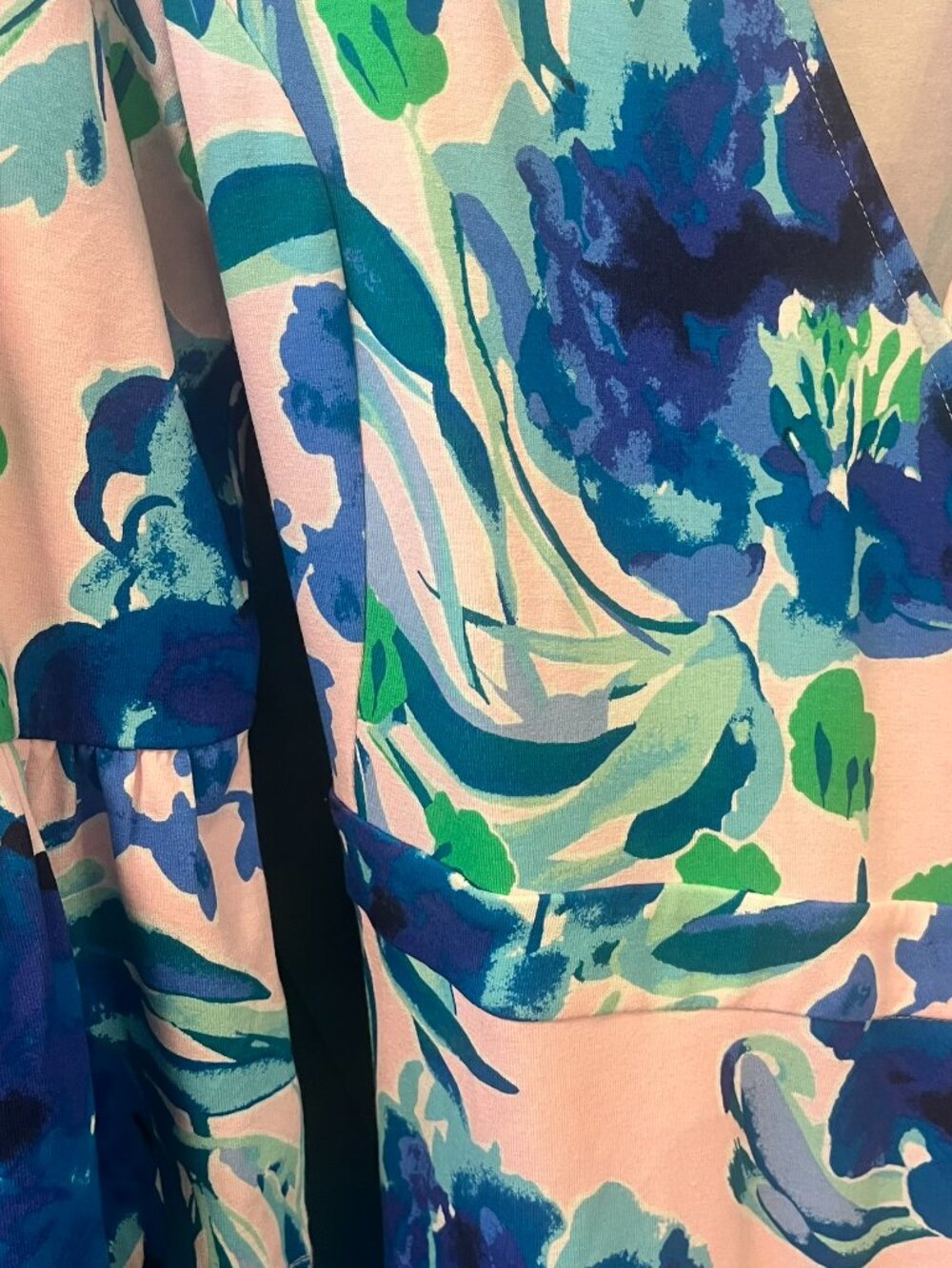 Lilly Pulitzer Pink Floral Midi Dress with Blue & Green Print - Picture 13 of 14